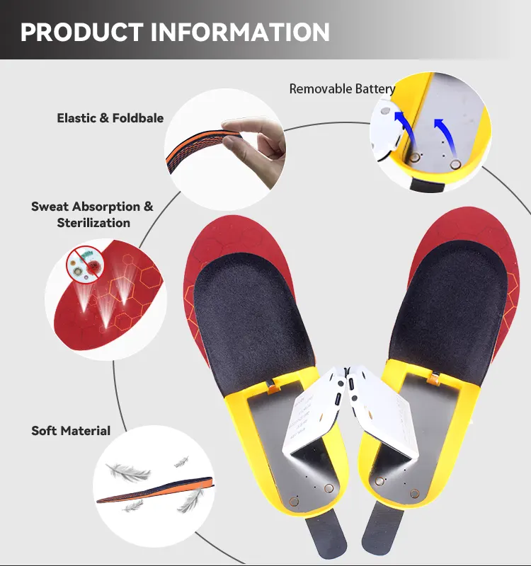 Rechargeable Heated Insoles